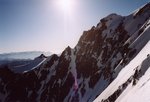 L'arête qui sépare la Calotte du Glacier du Casset (itinéraire de descente).