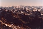 Le massif de la Vanoise et le Mont Blanc.