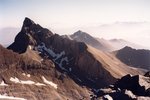 On ne voit qu'une seule Aiguille d'Arves, les deux autres étant dans l'alignement de la première ! Au fond, la Vanoise.