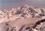 Gros plan sur le Mont Blanc.