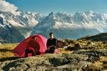 Superbe emplacement de bivouac sous le regard bienveillant du Mont Blanc…