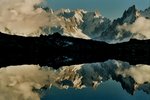 Les Grandes Jorasses, la Dent du Géant et les Grand Charmoz.