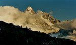 L'Aiguille du Chardonnet et l'Aiguille d'Argentière.