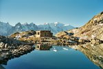 Le Lac Blanc et le Mont Blanc.