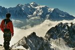 Au sommet de l'Aiguille du Belvédère, point culminant des Aiguilles Rouges (2965 m). Un sommet qui porte bien son nom, la vue sur le Mont Blanc est magnifique.