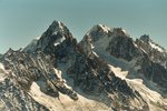 L'Aiguille du Chardonnet et l'Aiguille d'Argentière.