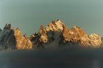 L'Aiguille du Plan dans les lumières du couchant.