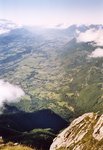 Vue sur le Grésivaudan, avec à droite le massif de la Chartreuse.