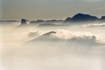 Le Mont Aiguille et le Grand Veymont, vus de la Croix de Chamrousse.
