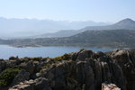 Golfe de la Revellata. Au fond, le Monte Cinto et la Paglia Orba.