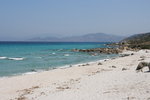 Les Agriates et le Cap Corse vus de la plage de l'Île Rousse.