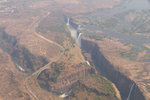 Les chutes Victoria, sur le fleuve Zambèze, à la frontière entre le Zimbabwe et la Zambie.