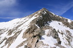 Le sommet de la Cime de Tavels vu du col : accès à pied !