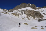 Site du Lac de Tavels après une descente sur une neige transformée fantastique !