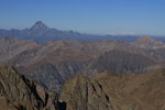 Le Seigneur Viso (3841 m). À droite, on voit le massif du Mont Rose (4634 m).