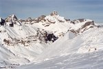 La Pointe Percée, point culminant des Aravis (2750 m).