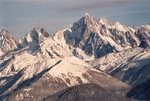 L'Aiguille Verte, dans les lumières de l'après-midi.