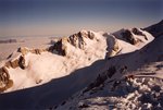 L'Aiguille de la Bérangère et les Dômes de Miage (3673 m).