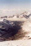 La Vallée des Glaciers : la descente sera belle et longue ! Au fond, le massif des Ecrins.