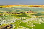 Vasques d'acide sulfurique au Dallol.