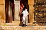 Entrée de l'église du monastère de Debre Damo.