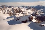 Le Glacier des Sources de l'Isère, la Galise et au fond le Grand Combin.