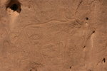 Gravure rupestre dans la grotte de Tilenfaza.