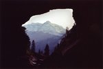 Le Pinet vu de la Grotte des Sources du Guiers Vif, dans le Cirque de Saint-Même.