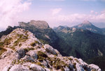 La Dent de Crolles et Chamechaude vues du sommet de la Lance Sud de Malissard.