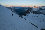 Sur les pentes de la Levanna Occidentale, au petit matin.