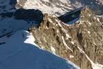 Sur l'arête.