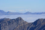 Le massif du Mont Rose, deuxième sommet des Alpes (4634 m).