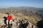 Sommet du Monte Rotondo, 2622 m. Derrière moi, la Paglia Orba (2525 m) et le Monte Cinto (2706 m).