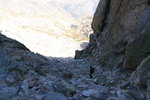 Le couloir de descente.