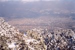 Vue sur Grenoble lors de la montée au Moucherotte.