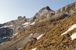 Le refuge des Sarradets et le Casque.