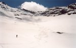 Belles traces dans le cirque de la Grala.