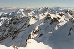 Le Pic du Frêne et le Mont Blanc.
