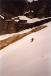 Alex dans la descente du verrou. D'autres photos de la Pointe de la Galise, par meilleur temps !