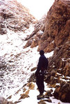 Le Couloir de Tuquerouye, menant à la brèche où se trouve le refuge du même nom.