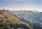 Vue sur le Grand Paradis (tout à gauche) et les sommets de la Haute Maurienne : Grand Roc Noir, Albaron, Pointe de Ronce, Rochemelon.