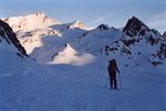 Caro au Col de la Vallée Etroite.