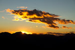 Coucher de soleil au col de la Bonnette.