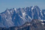 Les Grandes Jorasses (4208 m), dans le massif du Mont-Blanc.