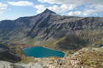 Le lac et l'aiguille de la Grande Sassière (3747 m).