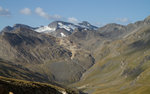 Le vallon de la Jave et la pointe de Méan Martin, vus du col de l'Iseran.