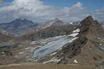 La Grande Sassière, la Tsanteleina et la pointe du Montet depuis l'ouille Noire.