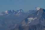 Le Pelvoux, l'Ailefroide et la Barre des Écrins (4109 m).