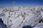 Les Ecrins vus du sommet du Vieux Chaillol (1/2).